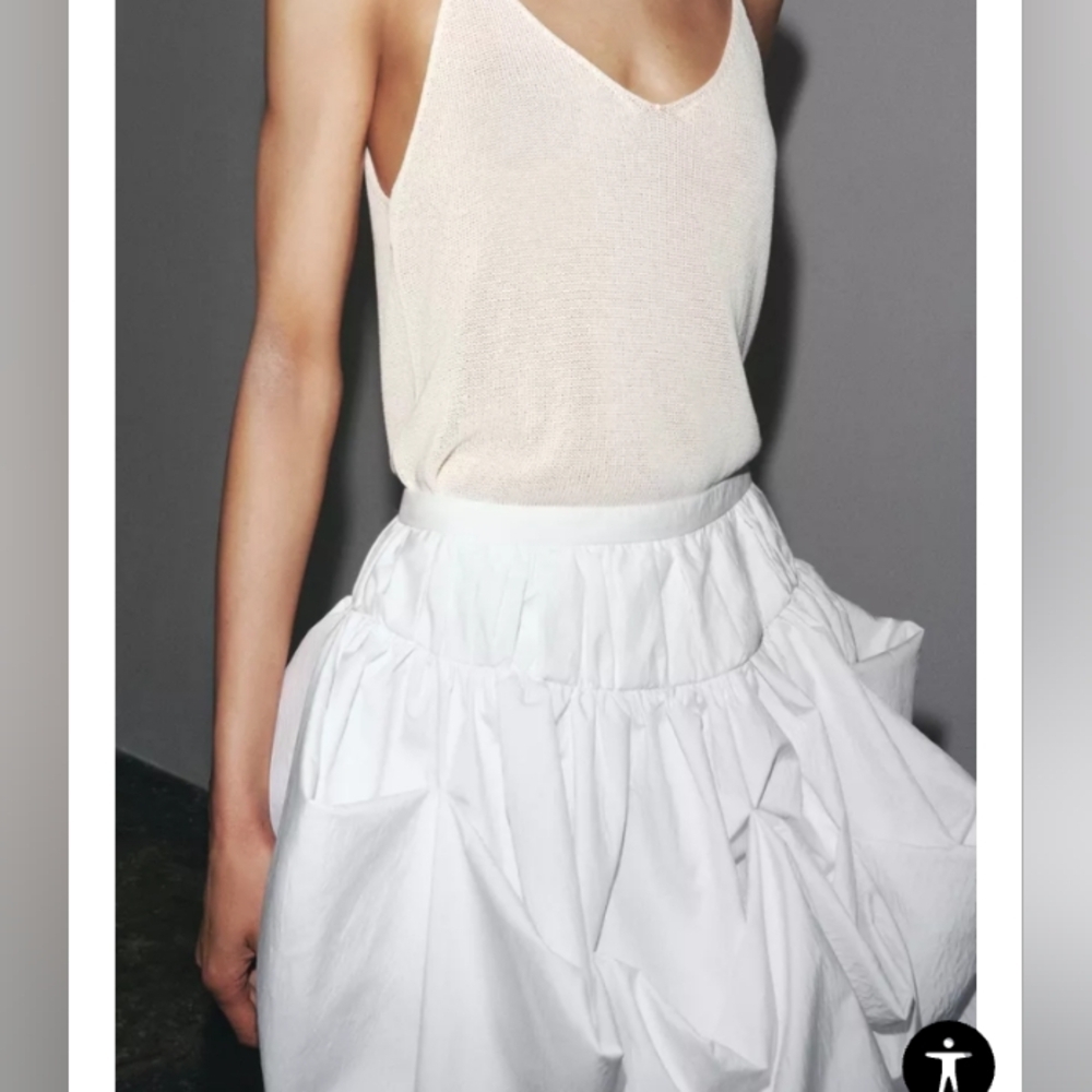 Zara ZW Collection Balloon Mini Skirt - Picture 4 of 6